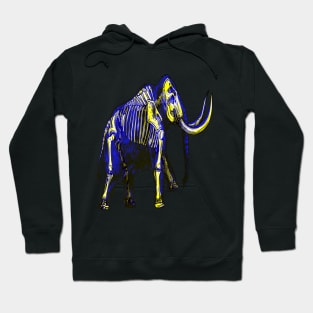 Mammoth Skeleton Interactive Yellow&Blue Filter T-Shirt #2 By Red&Blue Hoodie